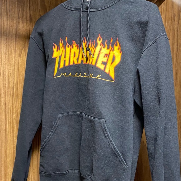 Black Thrasher Hoodie - Picture 1 of 2